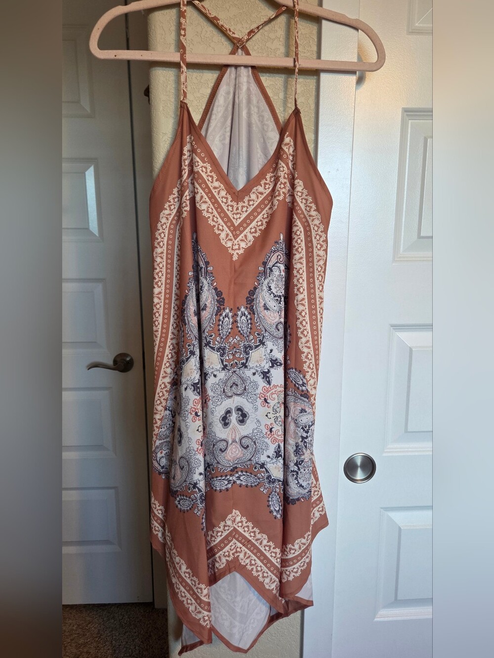 Women's Boho Paisley Dress